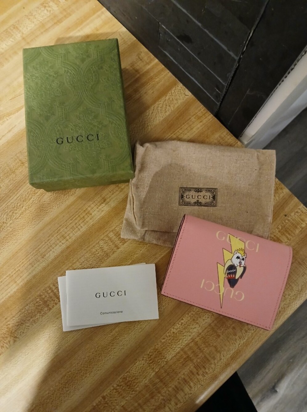 Gucci × Bananya NWOT Full Inclusion Bifold Wallet